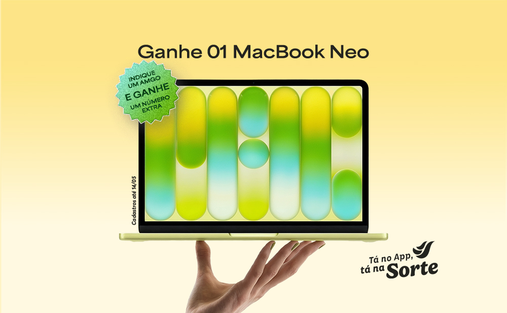 Sorteio de 01 Macbook Neo